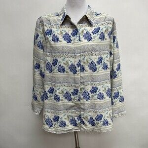 Alfred Dunner Women's Top Size 18 Multicolor Floral